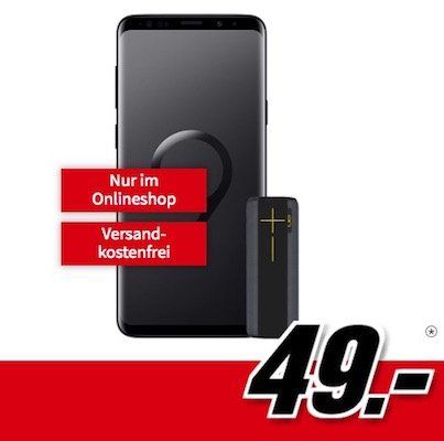 Knaller! Samsung Galaxy S9 Plus + UE Megaboom für 49€ + Vodafone Flat mit 2GB für 26,99€ mtl.