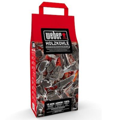 Ausverkauft! 3kg Weber Holzkohle aus Buche für 5,99€ (statt 10€)