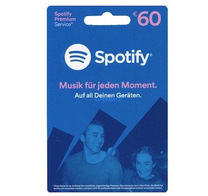 60€ Spotify Guthaben für 50,99€   nur mit Masterpass