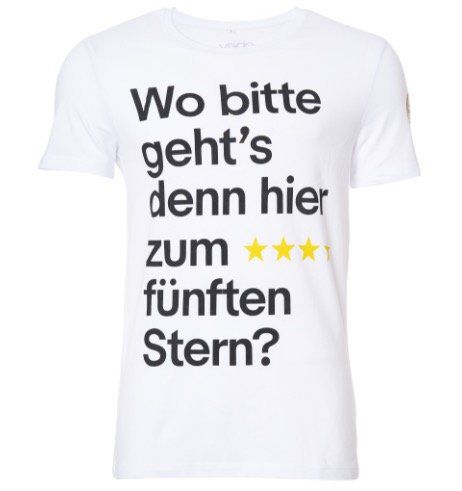 Wo gehts zum 5. Stern? WM 2018 Fan Shirt für je 12,90€