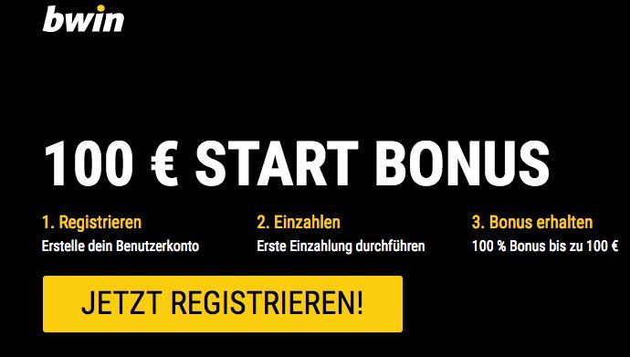 bwin mit 100% Bonus bei bis zu 100€   nur Neukunden