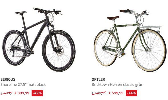 Tipp! 20% auf Fahrräder von Fixie, vermont und Co.   z.B. Fixie Inc. Floater Race 2018 für 283,98€ (statt 320€)