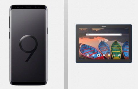 Samsung Galaxy S9 + Lenovo Tab 10 X103F Tablet für 29,99€ + Vodafone Smart L+ Allnet Flat mit 5GB LTE für 36,99€ mtl.