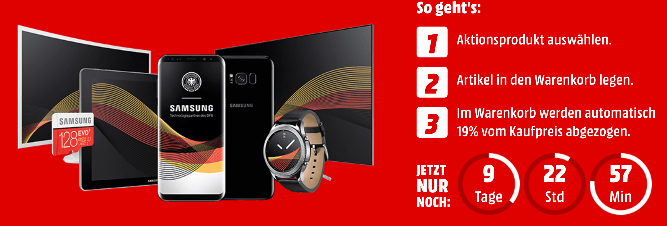 MediaMarkt Samsung Wochen – z.B. SAMSUNG Galaxy Tab S3 für 420€