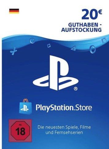 Schnell! 20€ Playstation Network Guthaben für 13,85€