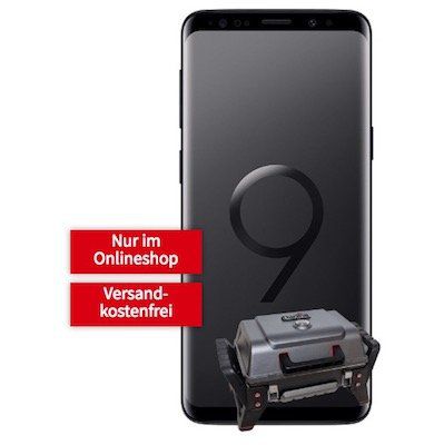 Samsung Galaxy S9 (Dual Sim) + X200 Grill2Go Gasgrill für 29€ + Vodafone Smart Surf Tarif mit 2GB für 21,99€ mtl.