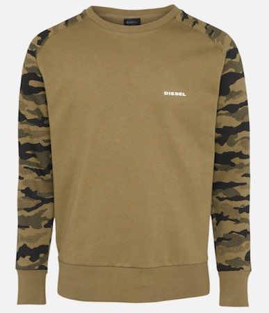 Diesel Herren Sweatshirt „Casey“ mit Camouflage Muster für 23,90€ (statt 49€)