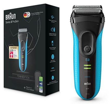 Braun Series 3 Wet und Dry Rasierer in der Fußball Team Edition 2018 für eff. 39€ (statt 65€)