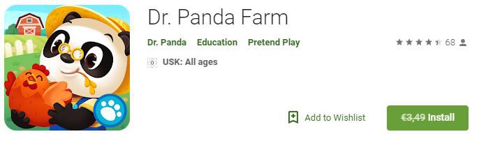 Dr. Panda: Farm (Android/iOS) kostenlos statt 3,49€