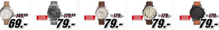 MM Preishammer: günstige Smartwatchs von FOSSIL   z.B. FOSSIL FTW1166 Q Machine Hybrid für 79€ (statt 129€)