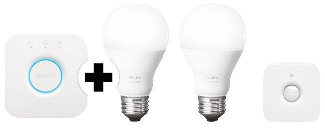 PHILIPS Hue White Starter Kit inkl. Bewegungsmelder für 66€ (statt 93€)