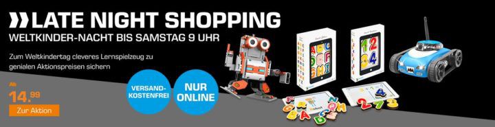 Saturn Weltkindernacht mit Lernspielzug   z.B. MARBOTIC Smart Numbers für 24,99€ (statt 39€)