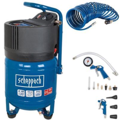 Scheppach HC24V Druckluft Kompressor mit 24L mit Zubehör für 109€ (statt 139€)