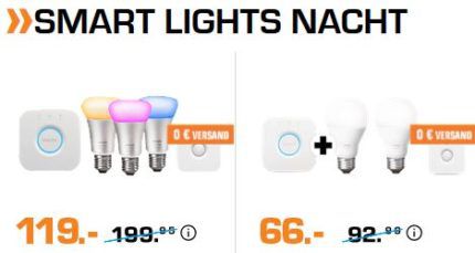 Saturn Late Night Shopping mit günstigen Smart Lights & Wearables