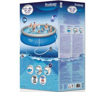 Bestway Fast Poolset 457x84cm +Filterpumpe & Kartusche für 63,49€ (statt 108€)