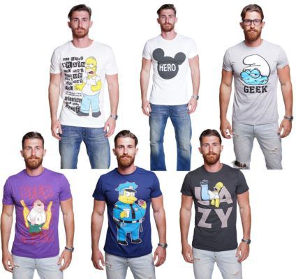 Course Herren T Shirts:  Simpons, Family Guy, Mickey Mouse, Schlümpfe bis 3XL ab 9,90€