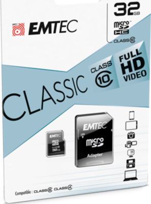 Emtec microSDHC 32GB Class10 Classic Speicherkarte für 8€