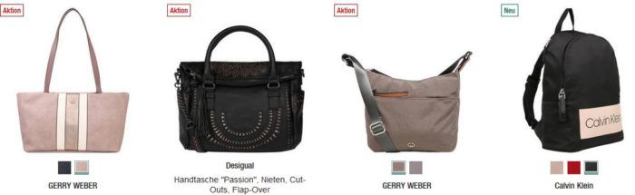 Galeria Kaufhof Dienstag Angebote: heute 20% Rabatt auf Damentaschen