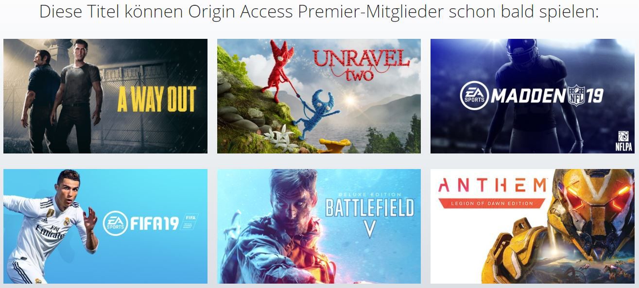 NEWS: Origin Access Premier von Electronic Arts angekündigt