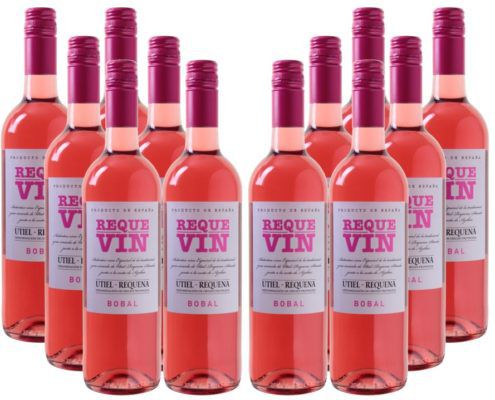 Requevin Bodegas Coviñas   12 Flaschen trockener Rose Wein für 39,96€