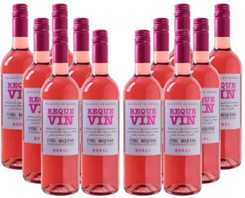 Requevin Bodegas Coviñas   12 Flaschen trockener Rose Wein für 39,96€