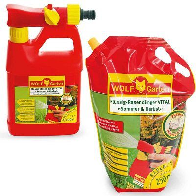 Wolf Flüssig Rasendünger Vital Sommer & Herbst (2,5 L) + Sprühflasche für 14,99€ (statt 18€)