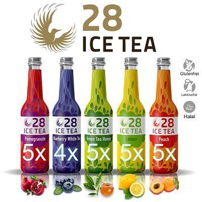 24 x  28 Ice Tea (je 0,33 l)   Probiermix aus fünf Sorten (MHD: 07.09.) für 23,90€