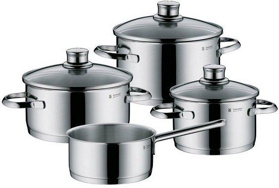 WMF Saphir 4 tlg. Kochgeschirr Set 07.2511.6380 (Cromargan Edelstahl rostfrei 18/10) für 79€ (statt 96€)