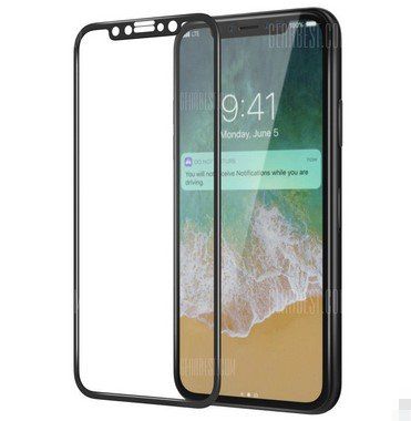 Cover aus gehärtetem Glas für iPhone X für 0,86€