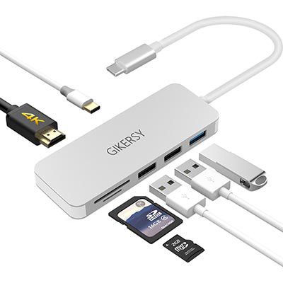 GIKERSY USB C 7 in 1 Hub für 14,84€ (statt 30€)