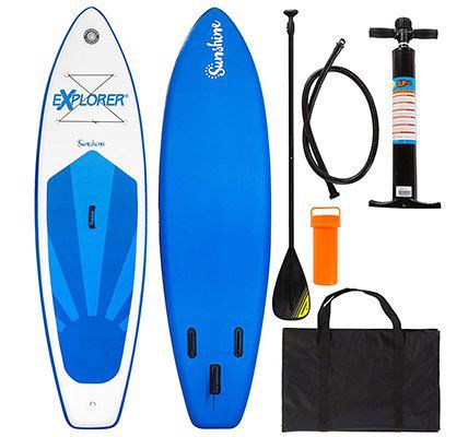 Bis Mitternacht: Explorer Stand Up Paddle Set SUNSHINE (305 x 81 x 12 cm)  für 349