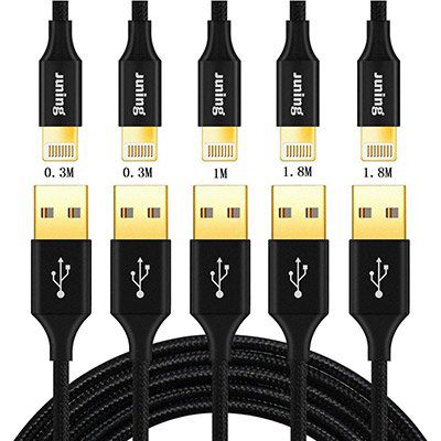 JUNING   Lightninkabel im 5er Pack (versch. Größen) für 7,69€ (statt 11€)