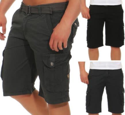 Azuonda AZ58   Herren Cargo Shorts mit Gürtel für je 19,90€