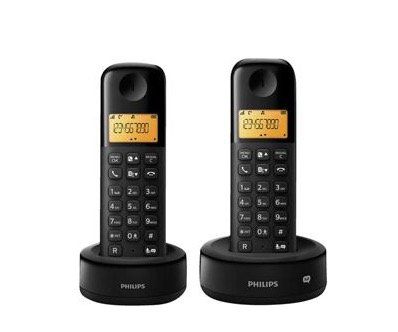 2er Set Philips D1352B/38 Schnurlostelefon mit Anrufbeantworter für 22€ (statt 34€)