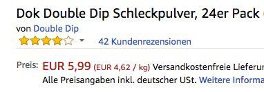 24er Pack Dok Double Dip Schleckpulver ab 5,99€   Plus Produkt