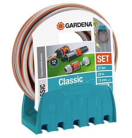 Ausverkauft! Gardena 18005 50 Wandschlauchhalter + 20 Meter Schlauch für 14,94€ (statt 25€)