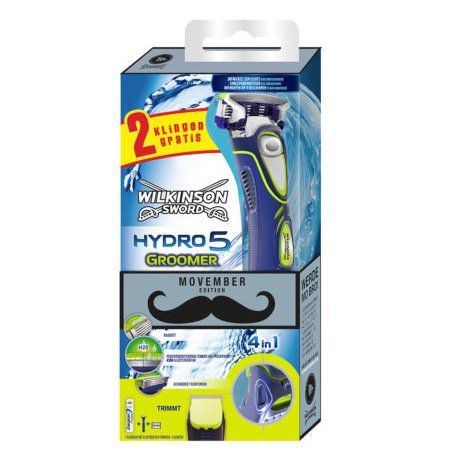 Wilkinson Rasierer 4 in 1 Hydro5 Groomer Movember Edition inkl. 3 Klingen für 7,99€ (statt 16€)
