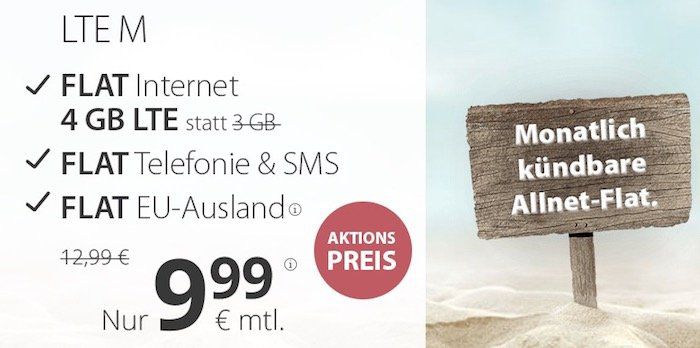 o2 Allnet-Flat von PremiumSIM mit 4GB LTE nur 9,99€ mtl + monatlich kündbar o2 Allnet Flat von PremiumSIM mit 4GB LTE nur 9,99€ mtl + monatlich kündbar