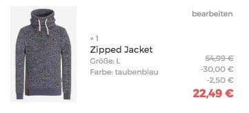 Naketano Schwanz Ist Trumpf Zipped Jacket für 22,49€ (statt 35€)