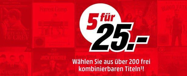 Media Markt: 5 Blu rays für 25€ + VSK