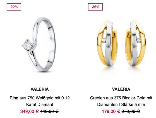 Valmano Outlet mit 20% Gutschein auf Schmuck und Uhren   z.B. Citizen Solaruhr Eco Drive Elegant für 127,20€ (statt 199€)