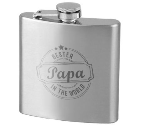 Vorbei! CONTENTO: Bester Papa in the world   Flachmann für nur 8€