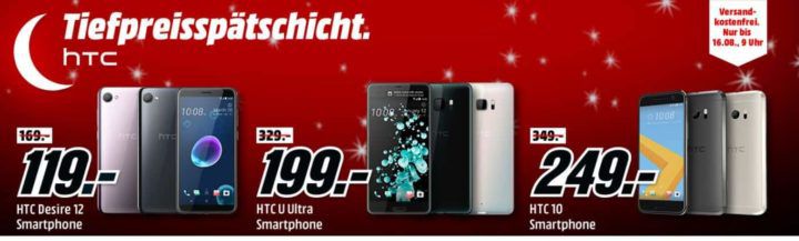 Media Markt HTC Tiefpreisspätschicht   Smartphones zu Top Preisen