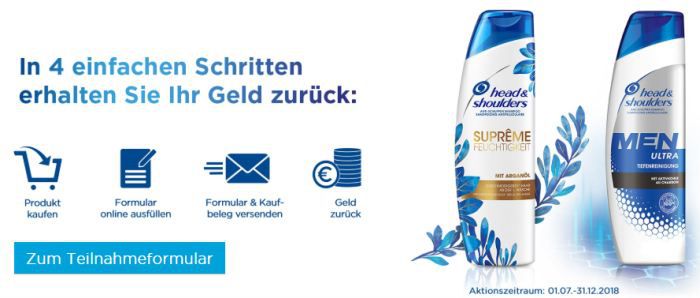 Head & Shoulders Aktionsprodukte gratis