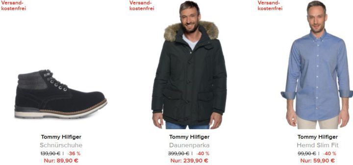 Tommy Hilfiger Sale mit bis 60% Rabatt + 10% Gutschein + VSK frei bis Mitternacht