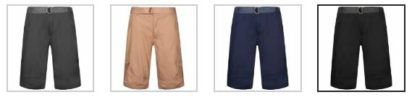 Juno Herren Cargo Shorts mit Gürtel Ripstop ab 8,88€