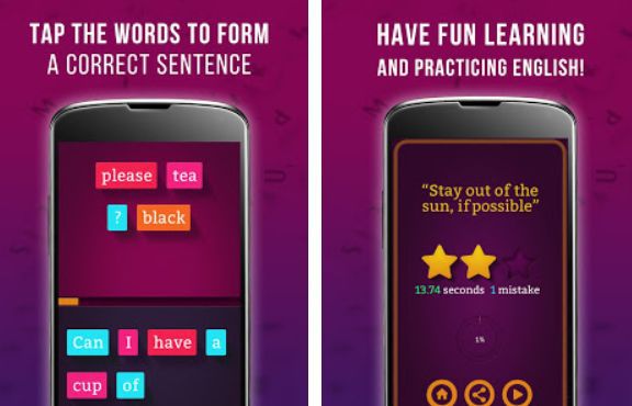 Learn English Sentence Master Pro (Android) gratis statt 14,99€