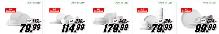Media Markt Thomas & ARZBERG  Porzellan Sale: ARZBERG Cucina Kaffeegeschirr Set für 63,99€ (statt85€)