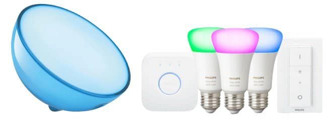 PHILIPS Hue White & Color Ambiance, Starter Set + Hue Go Tischleuchte für 160,81€ (statt 191€)