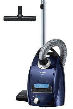 SIEMENS VSQ5MSA332 Bodenstaubsauger samtblaumetallic für 189€ (statt 230€)